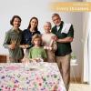 image:imageMaison d Hermine Table Cloth Rectangle Table 100 Cotton 60 x 90 Inches Tablecloth Reusable Decorative for Dining Kitchen Room Farmhouse Home Gifts for Mothers Day Spring Summer  Chardon