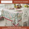 image:imageMaison d Hermine Table Cloth Rectangle Table 100 Cotton 70 x 140 Inches Fall Tablecloth Reusable Everyday Use for Thanksgiving Christmas Decorations Dining Farmhouse Party Holly Time