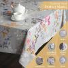 image:imageMaison d Hermine Table Cloth Rectangle Table 100 Cotton 70 x 140 Inches Fall Tablecloth Reusable Everyday Use for Thanksgiving Christmas Decorations Dining Farmhouse Party Equinoxe  Grey