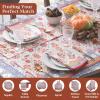 image:imageMaison d Hermine Table Cloth Rectangle Table 100 Cotton 70 x 140 Inches Fall Tablecloth Reusable Everyday Use for Thanksgiving Christmas Decorations Dining Farmhouse Party Romane