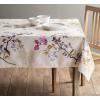 image:imageMaison d Hermine Table Cloth Rectangle Table 100 Cotton 70 x 140 Inches Fall Tablecloth Reusable Everyday Use for Thanksgiving Christmas Decorations Dining Farmhouse Party Equinoxe  Beige