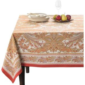 image:imageMaison d Hermine Table Cloth Rectangle Table 100 Cotton 70 x 140 Inches Fall Tablecloth Reusable Everyday Use for Thanksgiving Christmas Decorations Dining Farmhouse Party Kashmir Paisley