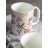 image:imageMaison d Hermine Coffee Mug with Handles Fine Bone China Mugs Pack of One Tea Cups for Hot Beverages Cappuccino Latte Home Restaurant Hotel Spring Summer Summer Floral  Cornflower 12 Ounce037  Equinoxe  Grey Pack of 2