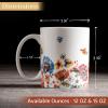 image:imageMaison d Hermine Coffee Mug with Handles Fine Bone China Mugs Pack of One Tea Cups for Hot Beverages Cappuccino Latte Home Restaurant Hotel Spring Summer Summer Floral  Cornflower 12 Ounce021  Happy Florals  High Summer Its Summer