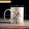 image:imageMaison d Hermine Coffee Mug with Handles Fine Bone China Mugs Pack of One Tea Cups for Hot Beverages Cappuccino Latte Home Restaurant Hotel Spring Summer Summer Floral  Cornflower 12 Ounce030  Whitish Shabby Chique  Winter Berries