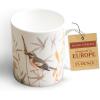 image:imageMaison d Hermine Coffee Mug with Handles Fine Bone China Mugs Pack of One Tea Cups for Hot Beverages Cappuccino Latte Home Restaurant Hotel Spring Summer Summer Floral  Cornflower 12 Ounce025  Meadow Florals Beige  Meadow Sunrise