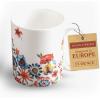 image:imageMaison d Hermine Coffee Mug with Handles Fine Bone China Mugs Pack of One Tea Cups for Hot Beverages Cappuccino Latte Home Restaurant Hotel Spring Summer Summer Floral  Cornflower 12 Ounce021  Happy Florals  High Summer Its Summer