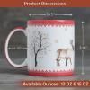 image:imageMaison d Hermine Coffee Mug with Handles Fine Bone China Mugs Pack of One Tea Cups for Hot Beverages Cappuccino Latte Home Restaurant Hotel Spring Summer Summer Floral  Cornflower 12 Ounce043  Rural Christmas  Pack of 2