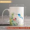 image:imageMaison d Hermine Coffee Mug with Handles Fine Bone China Mugs Pack of One Tea Cups for Hot Beverages Cappuccino Latte Home Restaurant Hotel Spring Summer Summer Floral  Cornflower 12 Ounce005  Tropiques  Hummingbird