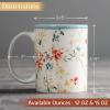 image:imageMaison d Hermine Coffee Mug with Handles Fine Bone China Mugs Pack of One Tea Cups for Hot Beverages Cappuccino Latte Home Restaurant Hotel Spring Summer Summer Floral  Cornflower 12 Ounce002  Colmar  Blue