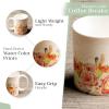 image:imageMaison d Hermine Coffee Mug with Handles Fine Bone China Mugs Pack of One Tea Cups for Hot Beverages Cappuccino Latte Home Restaurant Hotel Spring Summer Summer Floral  Cornflower 12 Ounce012  Ibiza  Beige  Rose