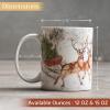 image:imageMaison d Hermine Coffee Mug with Handles Fine Bone China Mugs Pack of One Tea Cups for Hot Beverages Cappuccino Latte Home Restaurant Hotel Spring Summer Summer Floral  Cornflower 12 Ounce031  Christmas Tradition  Reindeer