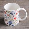 image:imageMaison d Hermine Coffee Mug with Handles Fine Bone China Mugs Pack of One Tea Cups for Hot Beverages Cappuccino Latte Home Restaurant Hotel Spring Summer Summer Floral  Cornflower 12 Ounce032  Just Floral  Blues N Redz