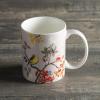 image:imageMaison d Hermine Coffee Mug with Handles Fine Bone China Mugs Pack of One Tea Cups for Hot Beverages Cappuccino Latte Home Restaurant Hotel Spring Summer Summer Floral  Cornflower 12 Ounce037  Equinoxe  Grey Passerine