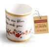 image:imageMaison d Hermine Coffee Mug with Handles Fine Bone China Mugs Pack of One Tea Cups for Hot Beverages Cappuccino Latte Home Restaurant Hotel Spring Summer Summer Floral  Cornflower 12 Ounce009  Happy Florals  Sweety Roses Are Red