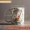 image:imageMaison d Hermine Coffee Mug with Handles Fine Bone China Mugs Pack of One Tea Cups for Hot Beverages Cappuccino Latte Home Restaurant Hotel Spring Summer Summer Floral  Cornflower 12 Ounce018  Holly Time  Cerf