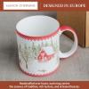 image:imageMaison d Hermine Coffee Mug with Handles Fine Bone China Mugs Pack of One Tea Cups for Hot Beverages Cappuccino Latte Home Restaurant Hotel Spring Summer Summer Floral  Cornflower 12 Ounce043  Rural Christmas  Jokkmokk