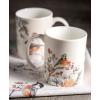 image:imageMaison d Hermine Coffee Mug with Handles Fine Bone China Mugs Pack of One Tea Cups for Hot Beverages Cappuccino Latte Home Restaurant Hotel Spring Summer Summer Floral  Cornflower 12 Ounce030  Whitish Shabby Chique  Pack of 2