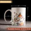 image:imageMaison d Hermine Coffee Mug with Handles Fine Bone China Mugs Pack of One Tea Cups for Hot Beverages Cappuccino Latte Home Restaurant Hotel Spring Summer Summer Floral  Cornflower 12 Ounce030  Whitish Shabby Chique  Winter Berries