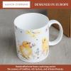 image:imageMaison d Hermine Coffee Mug with Handles Fine Bone China Mugs Pack of One Tea Cups for Hot Beverages Cappuccino Latte Home Restaurant Hotel Spring Summer Summer Floral  Cornflower 12 Ounce042  Easter Zest  Chicks