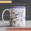 image:imageMaison d Hermine Coffee Mug with Handles Fine Bone China Mugs Pack of One Tea Cups for Hot Beverages Cappuccino Latte Home Restaurant Hotel Spring Summer Summer Floral  Cornflower 12 Ounce039  Summer Floral  Cornflower