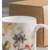 image:imageMaison d Hermine Coffee Mug with Handles Fine Bone China Mugs Pack of One Tea Cups for Hot Beverages Cappuccino Latte Home Restaurant Hotel Spring Summer Summer Floral  Cornflower 12 Ounce028  Equinoxe  Beige Passerine