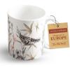 image:imageMaison d Hermine Coffee Mug with Handles Fine Bone China Mugs Pack of One Tea Cups for Hot Beverages Cappuccino Latte Home Restaurant Hotel Spring Summer Summer Floral  Cornflower 12 Ounce022  Meadow Florals  Brown Meadow Mornings
