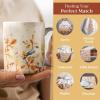 image:imageMaison d Hermine Coffee Mug with Handles Fine Bone China Mugs Pack of One Tea Cups for Hot Beverages Cappuccino Latte Home Restaurant Hotel Spring Summer Summer Floral  Cornflower 12 Ounce034  Oak Leaves  Jaya  Friends