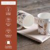 image:imageMaison d Hermine Coffee Mug with Handles Fine Bone China Mugs Pack of One Tea Cups for Hot Beverages Cappuccino Latte Home Restaurant Hotel Spring Summer Summer Floral  Cornflower 12 Ounce025  Meadow Florals  Beige  Pack of 2