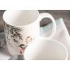 image:imageMaison d Hermine Coffee Mug with Handles Fine Bone China Mugs Pack of One Tea Cups for Hot Beverages Cappuccino Latte Home Restaurant Hotel Spring Summer Summer Floral  Cornflower 12 Ounce030  Whitish Shabby Chique  Pack of 2