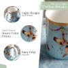 image:imageMaison d Hermine Coffee Mug with Handles Fine Bone China Mugs Pack of One Tea Cups for Hot Beverages Cappuccino Latte Home Restaurant Hotel Spring Summer Summer Floral  Cornflower 12 Ounce013  Ibiza  Blue  Festival