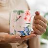 image:imageMaison d Hermine Coffee Mug with Handles Fine Bone China Mugs Pack of One Tea Cups for Hot Beverages Cappuccino Latte Home Restaurant Hotel Spring Summer Summer Floral  Cornflower 12 Ounce026  Canne  Fargesia