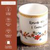 image:imageMaison d Hermine Coffee Mug with Handles Fine Bone China Mugs Pack of One Tea Cups for Hot Beverages Cappuccino Latte Home Restaurant Hotel Spring Summer Summer Floral  Cornflower 12 Ounce009  Happy Florals  Sweety Roses Are Red