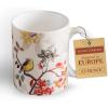 image:imageMaison d Hermine Coffee Mug with Handles Fine Bone China Mugs Pack of One Tea Cups for Hot Beverages Cappuccino Latte Home Restaurant Hotel Spring Summer Summer Floral  Cornflower 12 Ounce028  Equinoxe  Beige Passerine