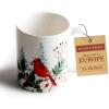 image:imageMaison d Hermine Coffee Mug with Handles Fine Bone China Mugs Pack of One Tea Cups for Hot Beverages Cappuccino Latte Home Restaurant Hotel Spring Summer Summer Floral  Cornflower 12 Ounce015  Morzine  Morzine