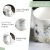 image:imageMaison d Hermine Coffee Mug with Handles Fine Bone China Mugs Pack of One Tea Cups for Hot Beverages Cappuccino Latte Home Restaurant Hotel Spring Summer Summer Floral  Cornflower 12 Ounce020  Ice Florals  Forsty Morning