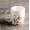 image:imageMaison d Hermine Coffee Mug with Handles Fine Bone China Mugs Pack of One Tea Cups for Hot Beverages Cappuccino Latte Home Restaurant Hotel Spring Summer Summer Floral  Cornflower 12 Ounce030  Whitish Shabby Chique  Winter Berries