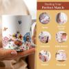 image:imageMaison d Hermine Coffee Mug with Handles Fine Bone China Mugs Pack of One Tea Cups for Hot Beverages Cappuccino Latte Home Restaurant Hotel Spring Summer Summer Floral  Cornflower 12 Ounce021  Happy Florals  High Summer Its Summer