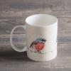 image:imageMaison d Hermine Coffee Mug with Handles Fine Bone China Mugs Pack of One Tea Cups for Hot Beverages Cappuccino Latte Home Restaurant Hotel Spring Summer Summer Floral  Cornflower 12 Ounce024  Birdies on Wire  Robin