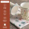 image:imageMaison d Hermine Coffee Mug with Handles Fine Bone China Mugs Pack of One Tea Cups for Hot Beverages Cappuccino Latte Home Restaurant Hotel Spring Summer Summer Floral  Cornflower 12 Ounce002  Colmar  Pack of 2