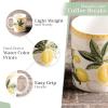 image:imageMaison d Hermine Coffee Mug with Handles Fine Bone China Mugs Pack of One Tea Cups for Hot Beverages Cappuccino Latte Home Restaurant Hotel Spring Summer Summer Floral  Cornflower 12 Ounce004  Limoncello  Pack of 2