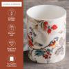 image:imageMaison d Hermine Coffee Mug with Handles Fine Bone China Mugs Pack of One Tea Cups for Hot Beverages Cappuccino Latte Home Restaurant Hotel Spring Summer Summer Floral  Cornflower 12 Ounce028  Equinoxe  Beige Passerine