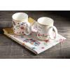 image:imageMaison d Hermine Coffee Mug with Handles Fine Bone China Mugs Pack of One Tea Cups for Hot Beverages Cappuccino Latte Home Restaurant Hotel Spring Summer Summer Floral  Cornflower 12 Ounce009  Happy Florals  Sweety Pack of 2