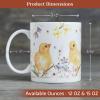 image:imageMaison d Hermine Coffee Mug with Handles Fine Bone China Mugs Pack of One Tea Cups for Hot Beverages Cappuccino Latte Home Restaurant Hotel Spring Summer Summer Floral  Cornflower 12 Ounce042  Easter Zest  Pack of 2
