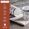 image:imageMaison d Hermine Coffee Mug with Handles Fine Bone China Mugs Pack of One Tea Cups for Hot Beverages Cappuccino Latte Home Restaurant Hotel Spring Summer Summer Floral  Cornflower 12 Ounce039  Summer Floral  Pack of 2