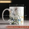 image:imageMaison d Hermine Coffee Mug with Handles Fine Bone China Mugs Pack of One Tea Cups for Hot Beverages Cappuccino Latte Home Restaurant Hotel Spring Summer Summer Floral  Cornflower 12 Ounce001  Fleurs De Mai  Prairie