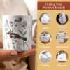 image:imageMaison d Hermine Coffee Mug with Handles Fine Bone China Mugs Pack of One Tea Cups for Hot Beverages Cappuccino Latte Home Restaurant Hotel Spring Summer Summer Floral  Cornflower 12 Ounce022  Meadow Florals  Brown Meadow Mornings