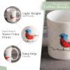 image:imageMaison d Hermine Coffee Mug with Handles Fine Bone China Mugs Pack of One Tea Cups for Hot Beverages Cappuccino Latte Home Restaurant Hotel Spring Summer Summer Floral  Cornflower 12 Ounce024  Birdies on Wire  Pack of 2