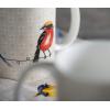 image:imageMaison d Hermine Coffee Mug with Handles Fine Bone China Mugs Pack of One Tea Cups for Hot Beverages Cappuccino Latte Home Restaurant Hotel Spring Summer Summer Floral  Cornflower 12 Ounce024  Birdies on Wire  Pack of 2