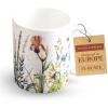 image:imageMaison d Hermine Coffee Mug with Handles Fine Bone China Mugs Pack of One Tea Cups for Hot Beverages Cappuccino Latte Home Restaurant Hotel Spring Summer Summer Floral  Cornflower 12 Ounce001  Fleurs De Mai  Prairie